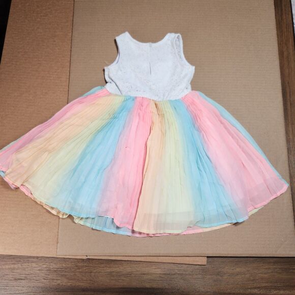 Rare Editions Rainbow Layer Bottom Dress 5 - Picture 2 of 5